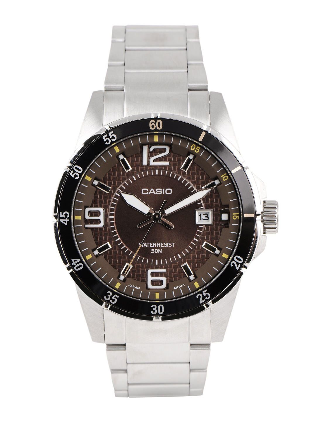 CASIO ENTICER Men Brown Dial Analogue Watch A510