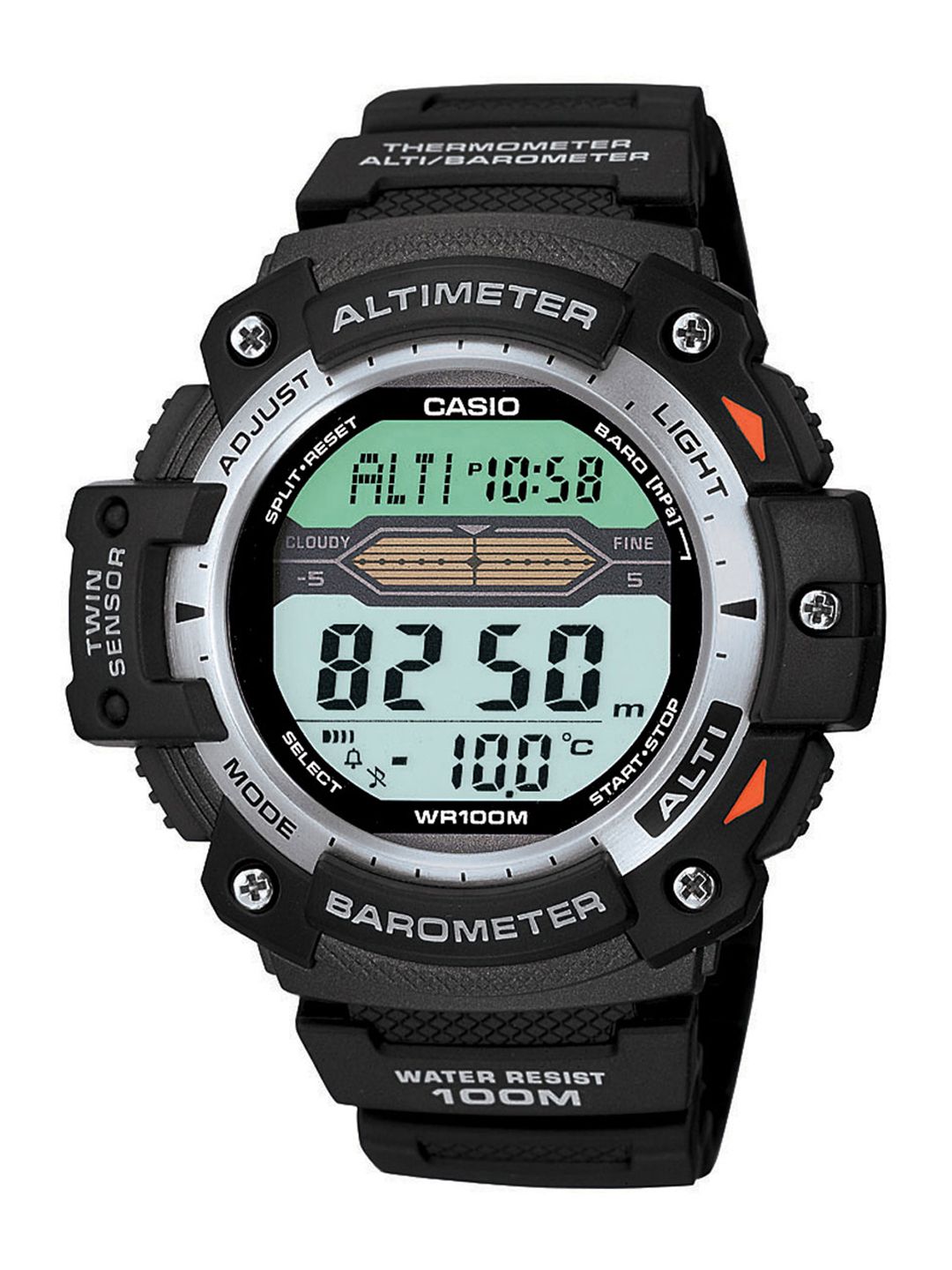 CASIO Outdoor Men Black Digital Watch SGW-300H-1AVDR S059