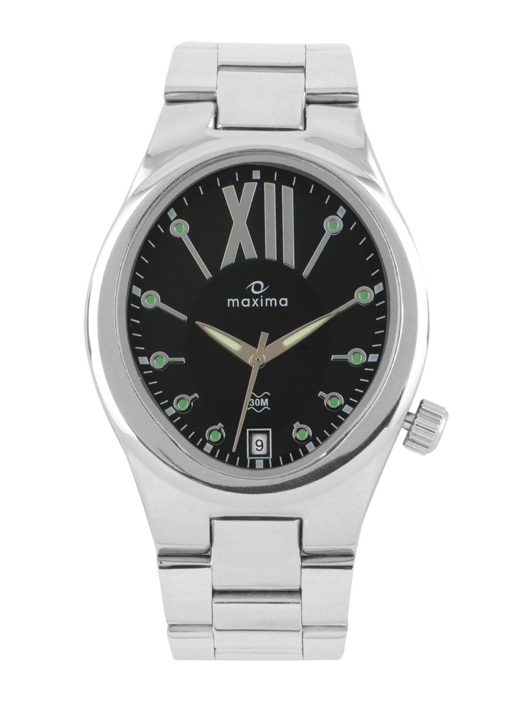 Maxima Men Black Dial Watch