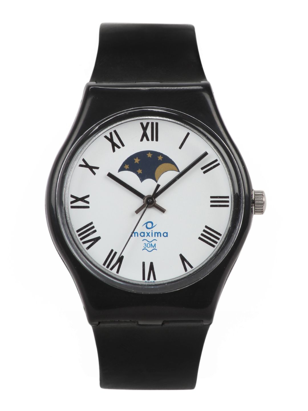 Maxima Men White Dial Watch