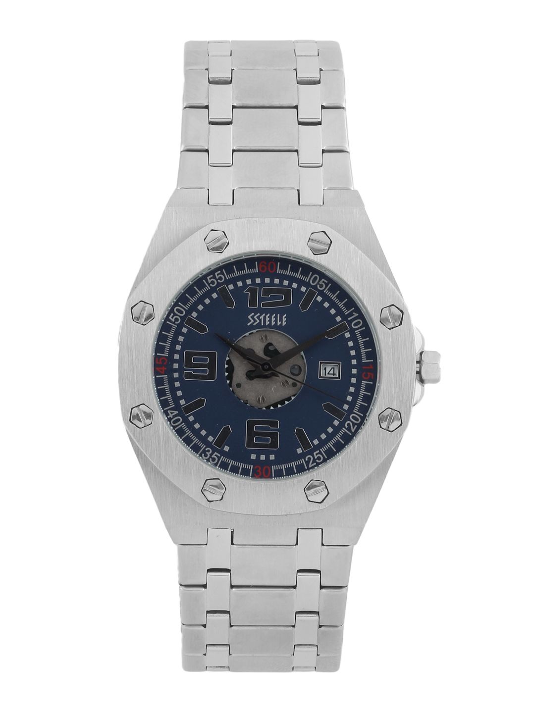 Maxima Ssteele Men Blue Dial Watch