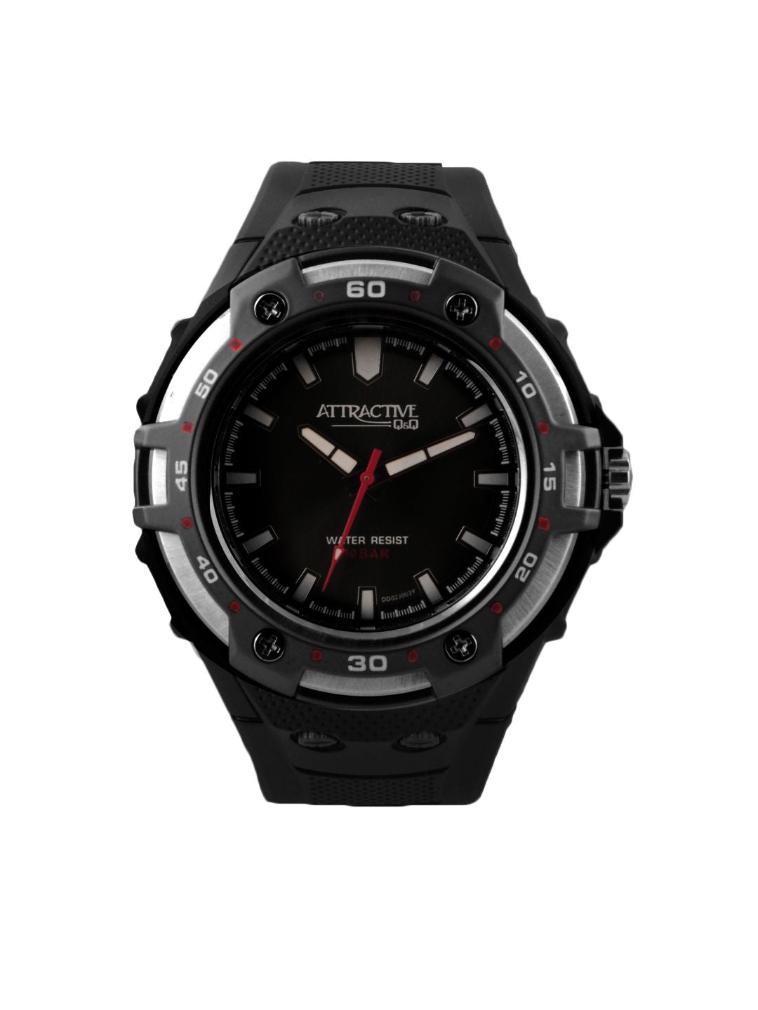 Q&Q Men Black Dial Watch DD02J001Y