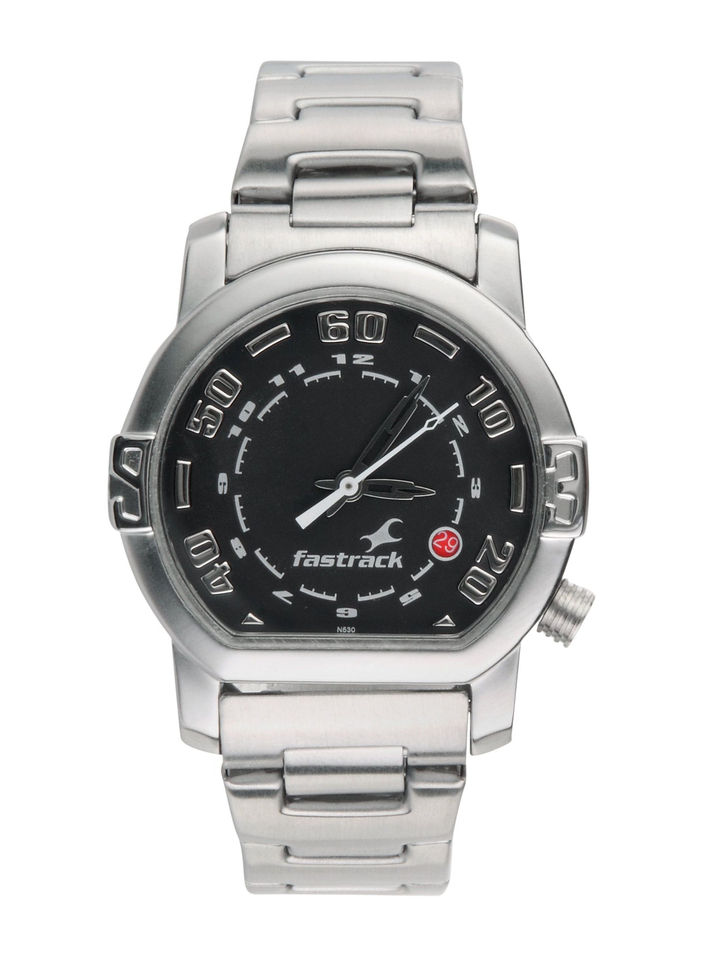 Fastrack Men Black Dial Watch N1161SM02