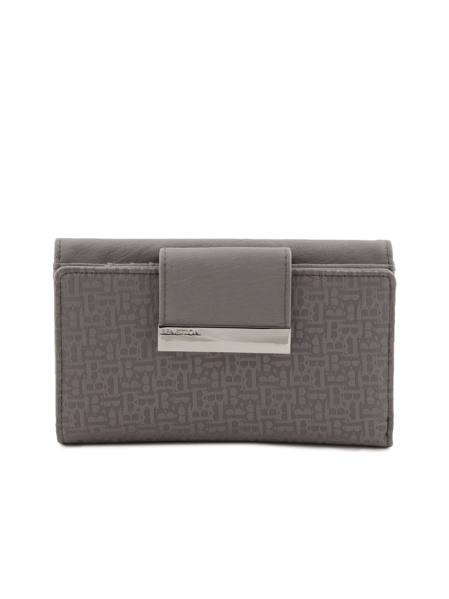 United Colors of Benetton Women Casual Grey Wallet
