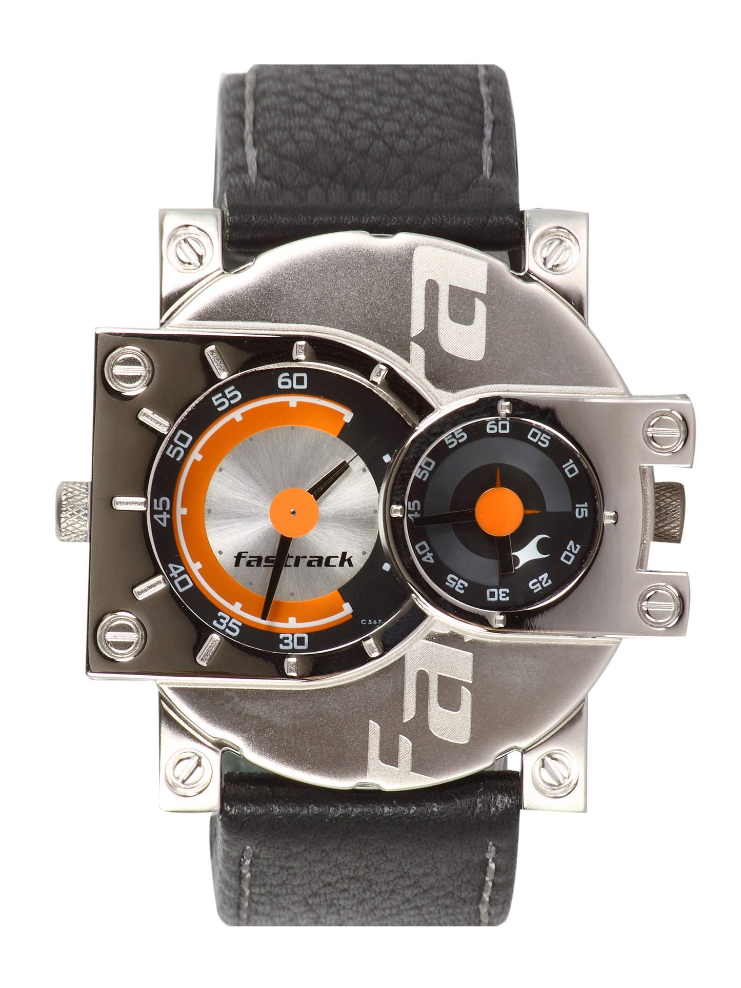 Fastrack Men Bikers Analog Steel Black Watch