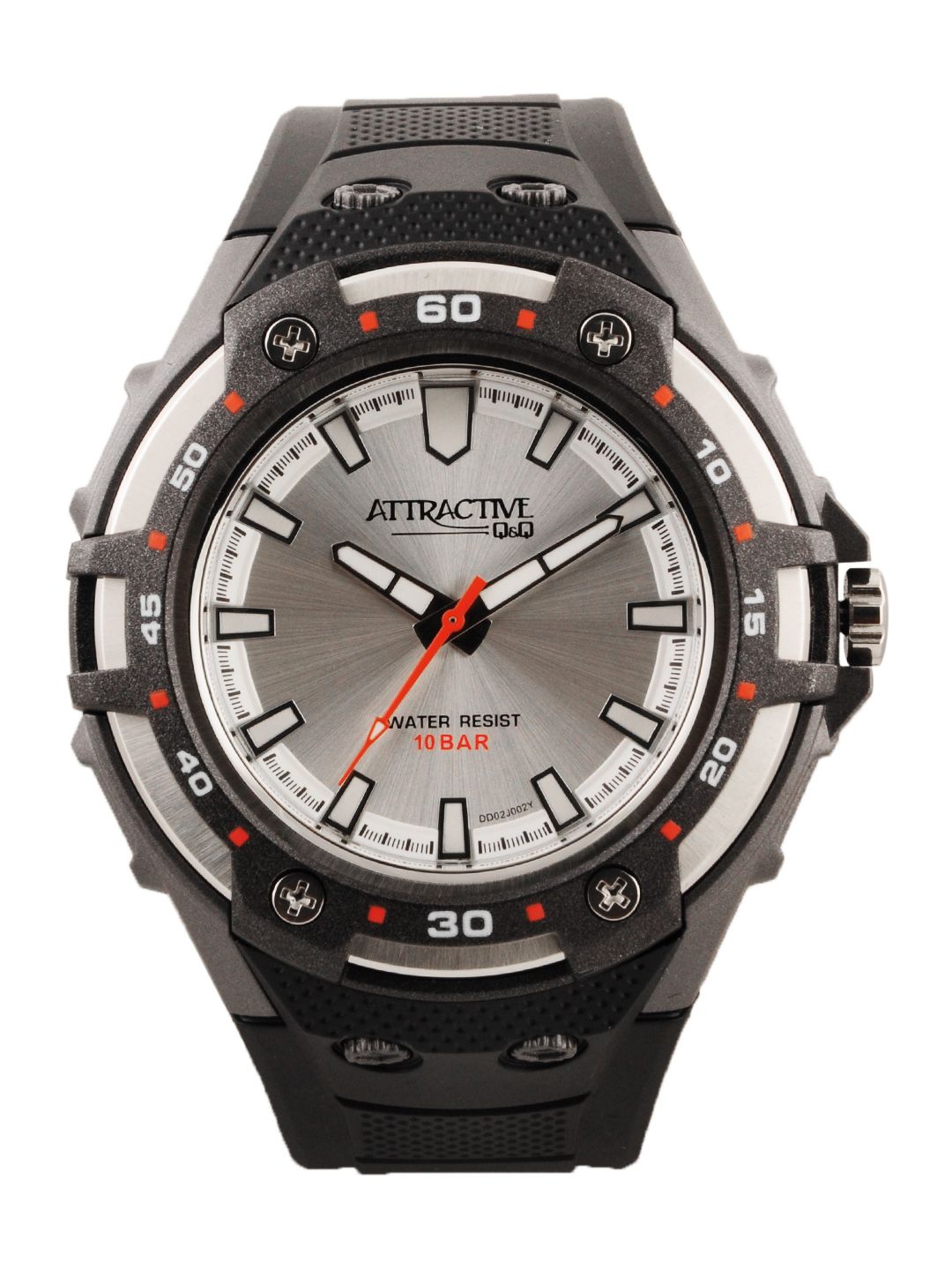 Q&Q Men Silver Dial Watch