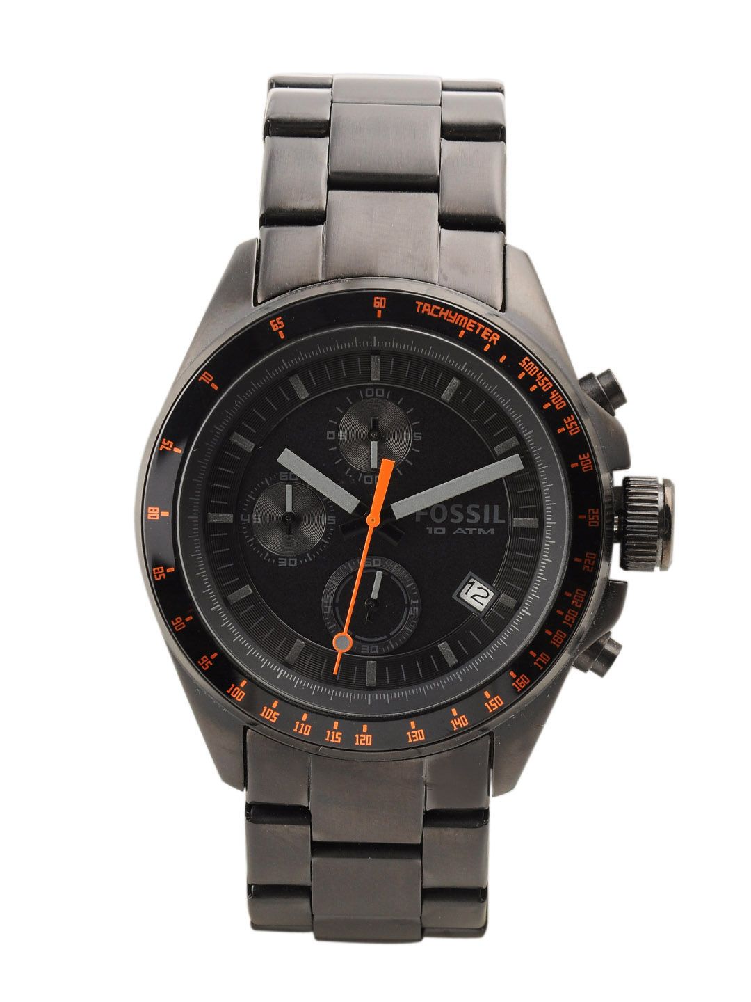 Fossil Men Black Dial Chronograph Watch CH2737