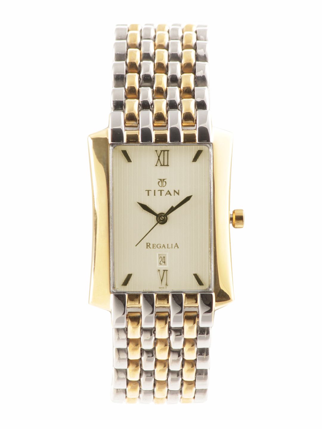 Titan Men Gold Dial Watch