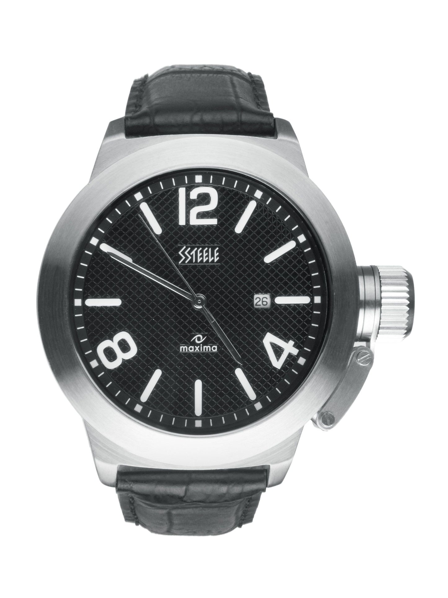 Maxima Ssteele Men Black Watch