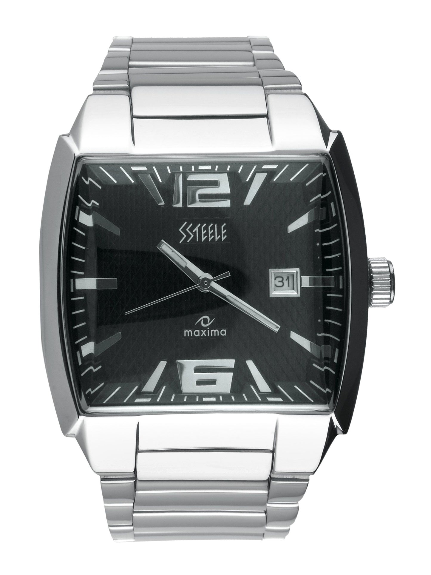 Maxima Ssteele Men Black Watch