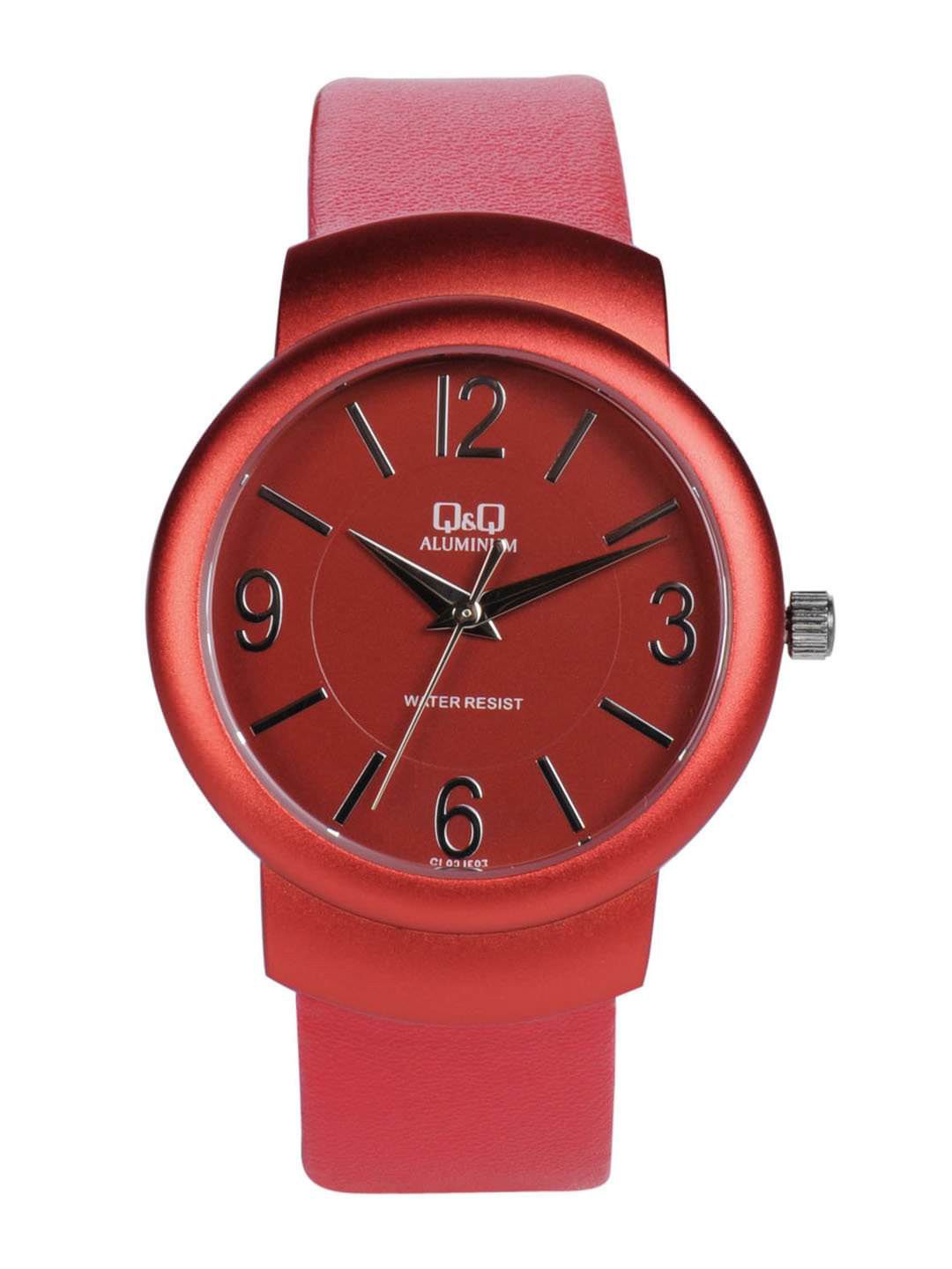 Q&Q Women Red Dial Watch