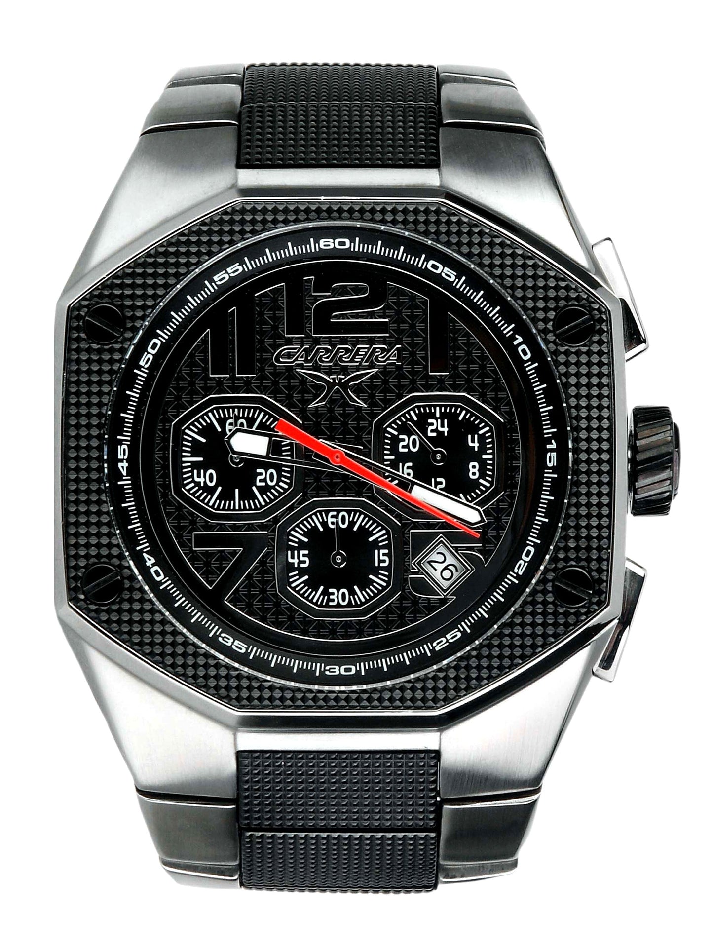 Carrera Men Dial steel finish strap Silver Watches