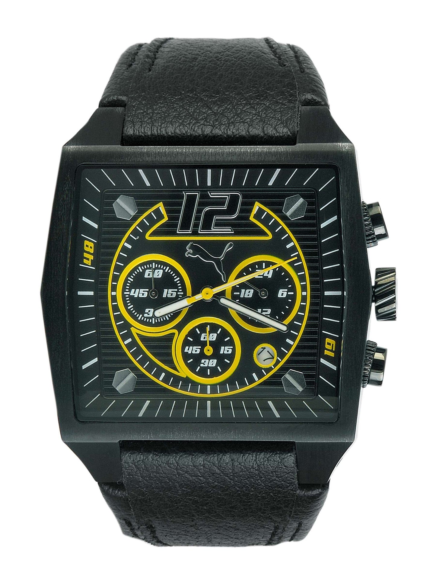 Puma Men Rod Yellow Black Watches