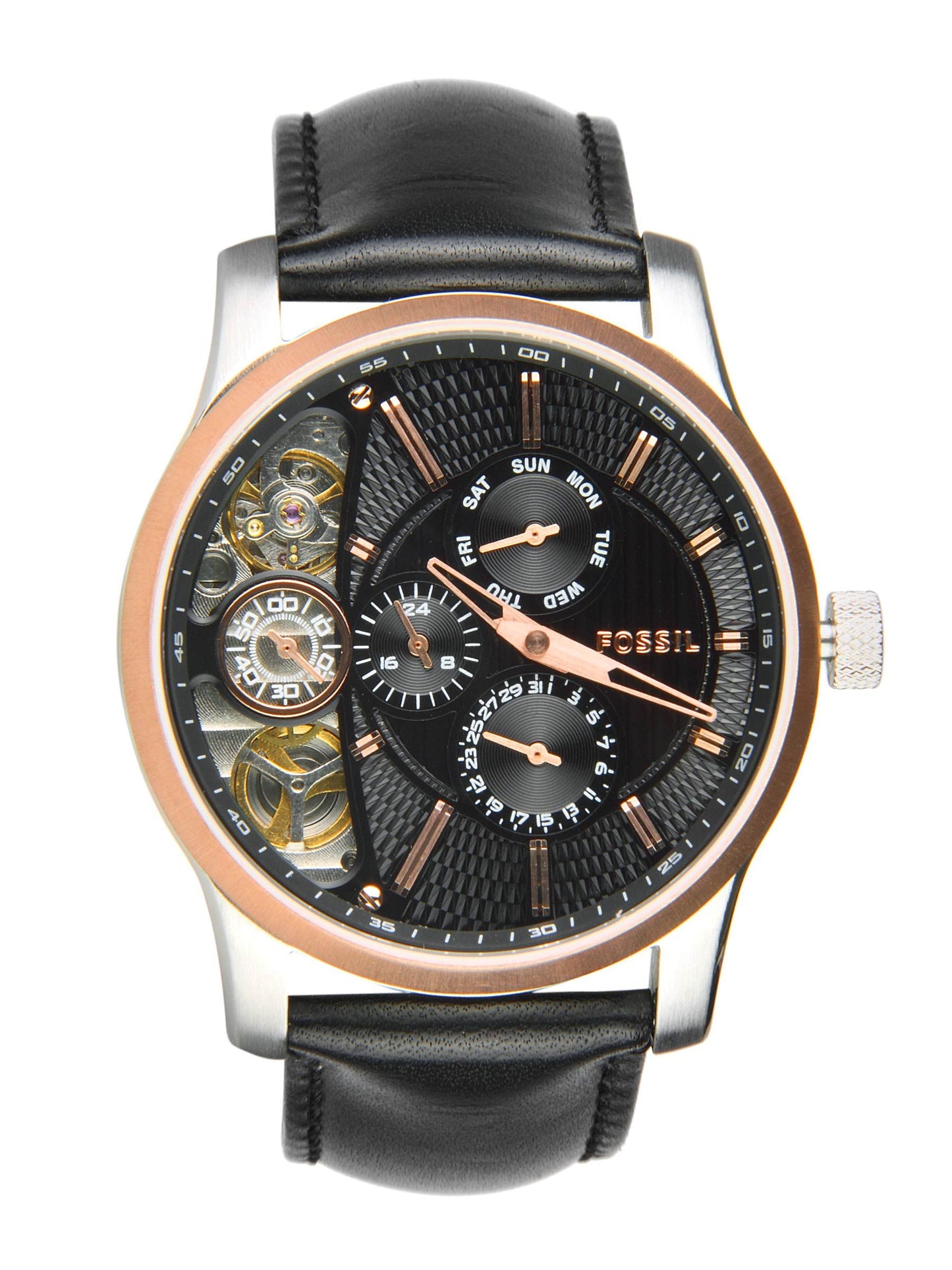 Fossil Men Black Dial Watch ME1099