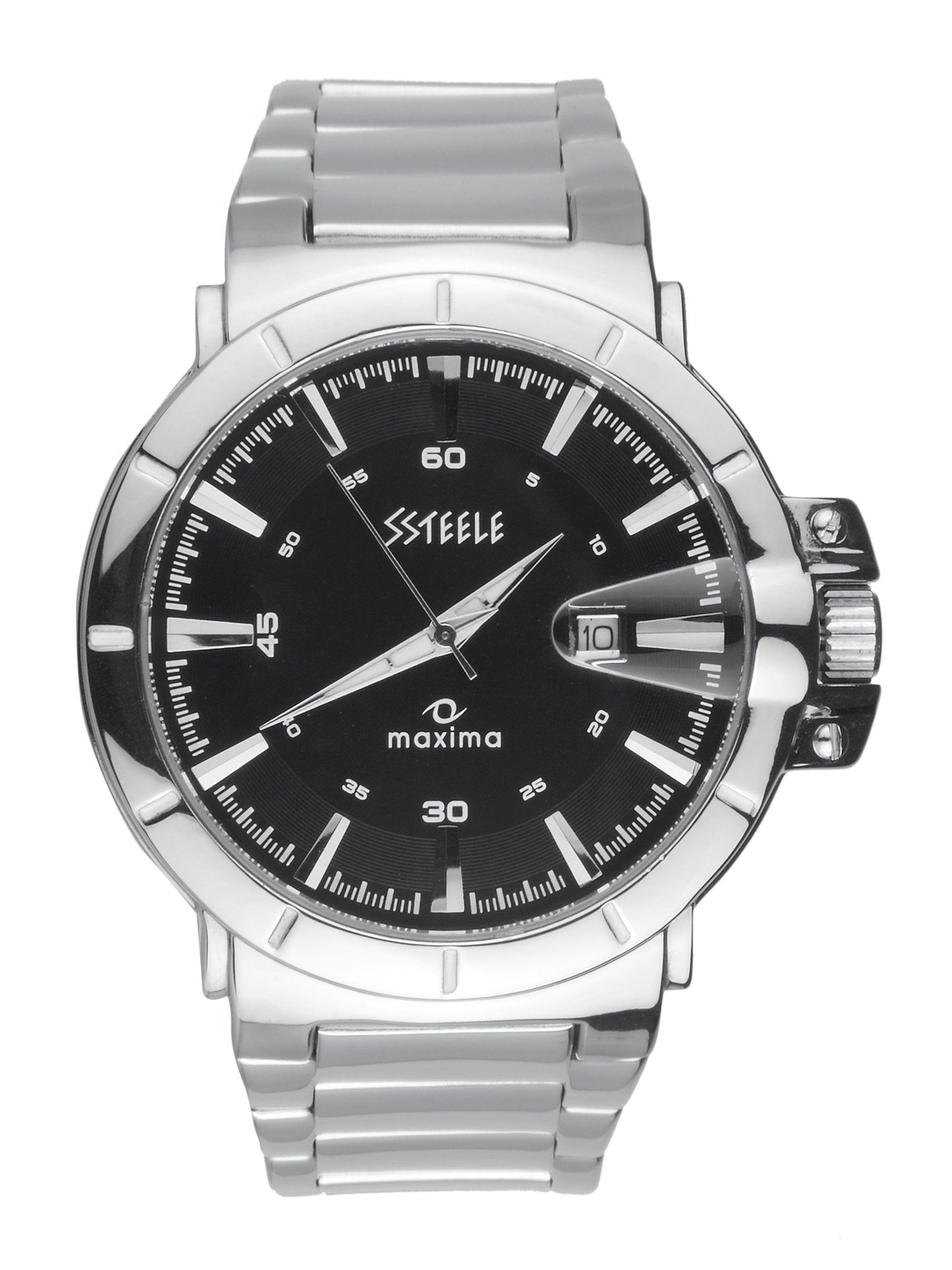 Maxima Ssteele Men Black Watch