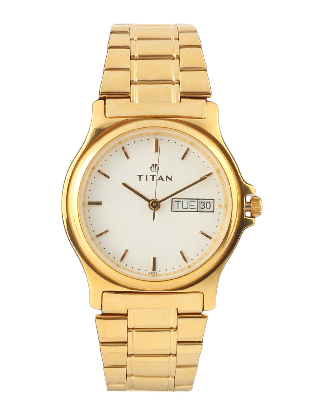 Titan Men White Dial Watch NB390YM06