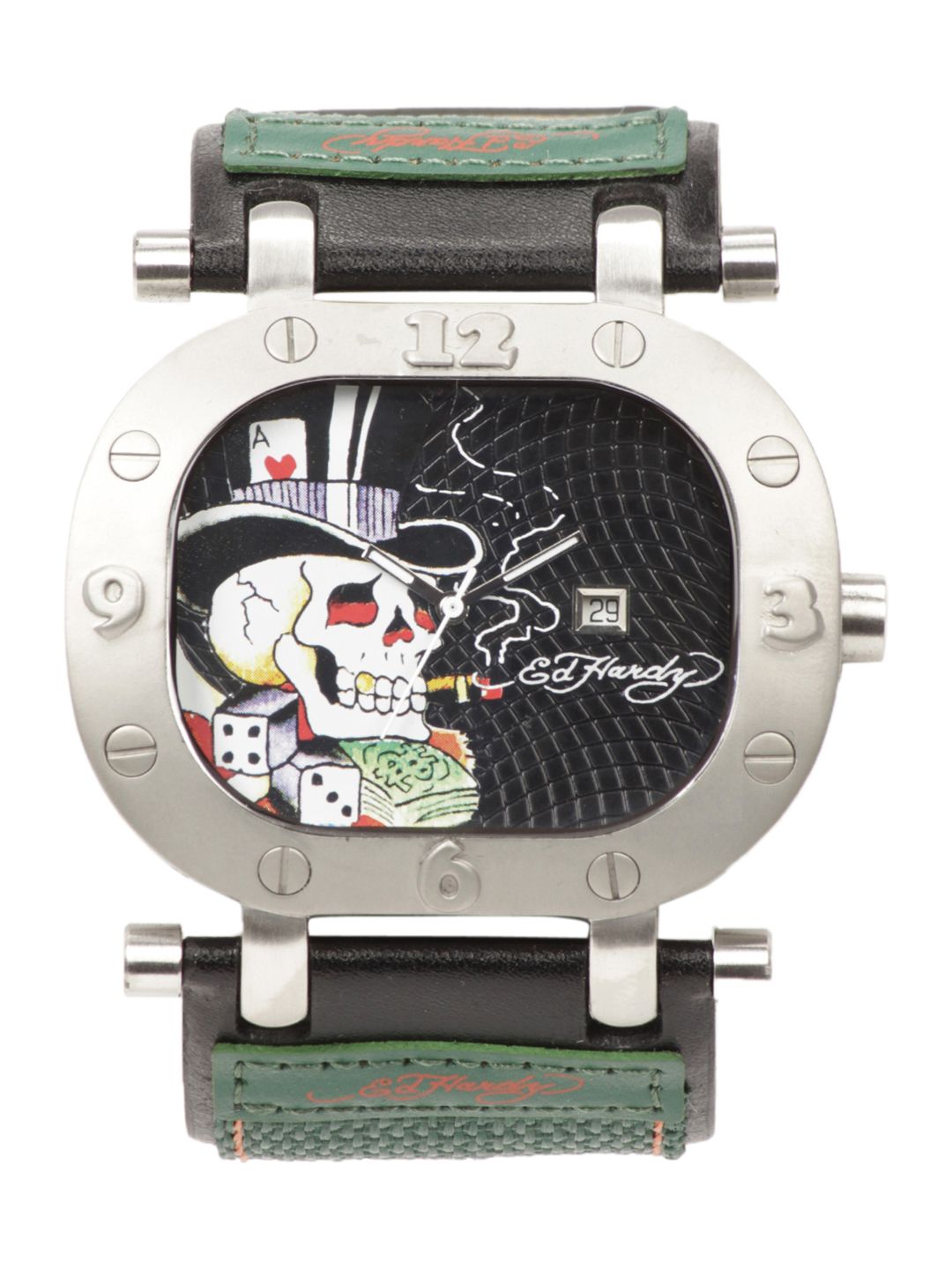 Ed Hardy Men Black Dial Watch