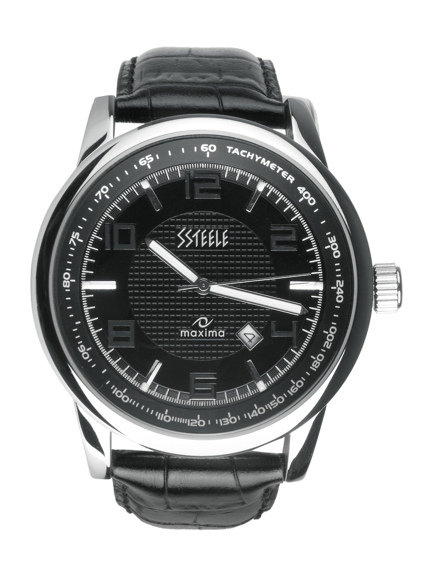 Maxima Ssteele Men Black Watch
