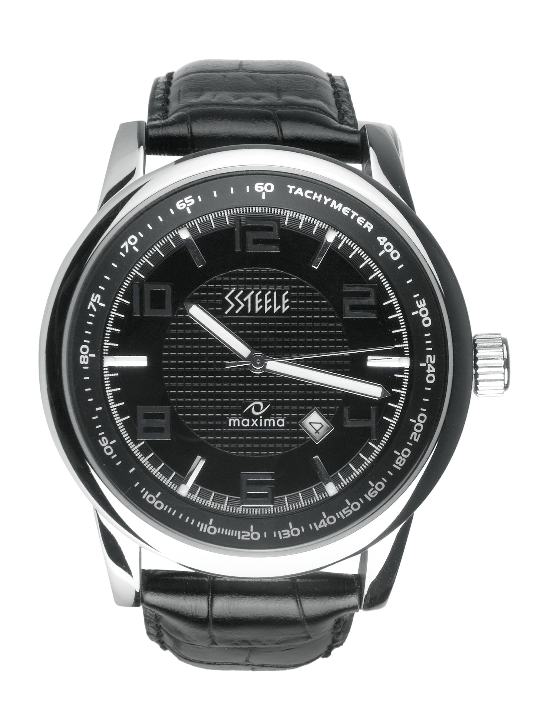 Maxima Ssteele Men Black Watch
