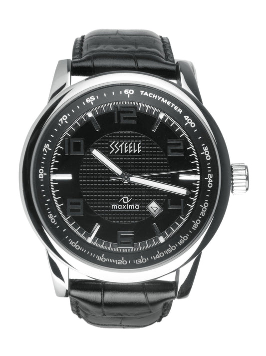 Maxima Ssteele Men Black Watch