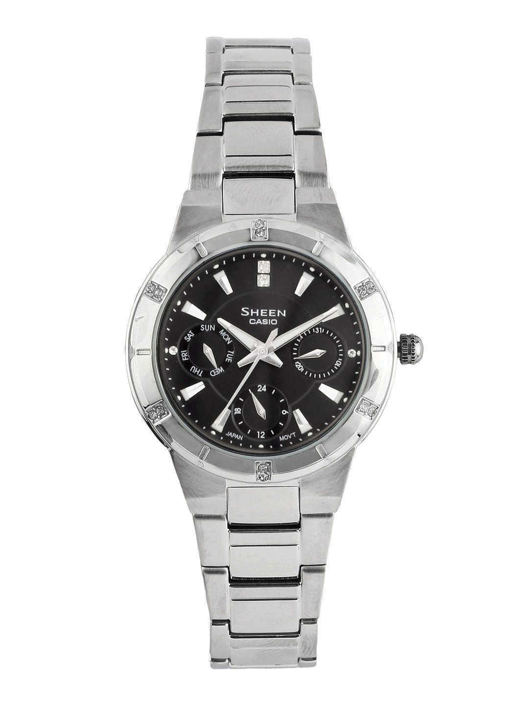 CASIO SHEEN Women Black Dial Watch SX041