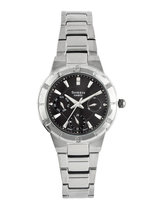 CASIO SHEEN Women Black Dial Watch SX041