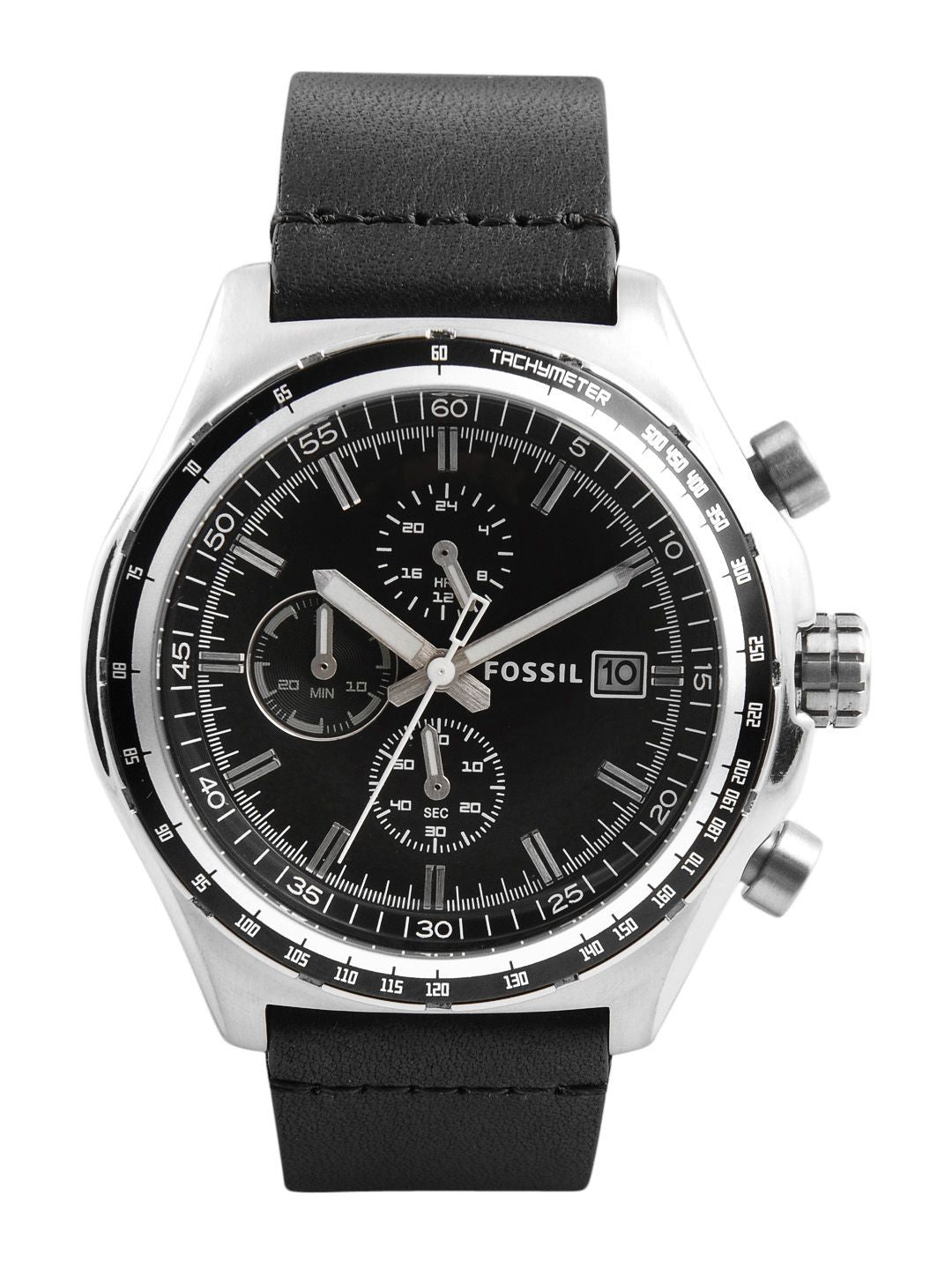 Fossil Men Black Dial Chronograph Watch CH2810