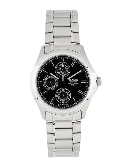Casio Enticer Men Silver Analogue Multi-Dial Watch MTP-1246D-1AVDF(A220)