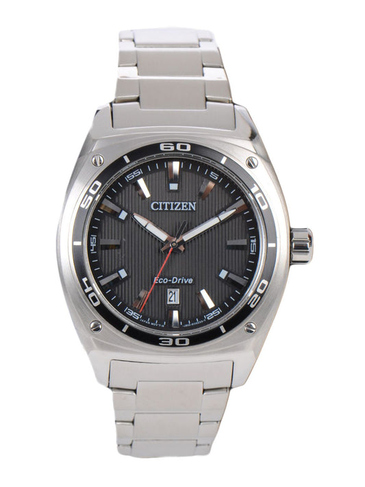 Citizen Men Black Dial Eco-Drive Watch AW1040-56E