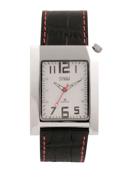 Maxima Men Ssteele Silver Dial Watch