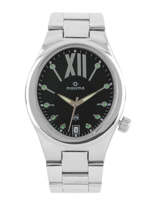 Maxima Men Black Dial Watch