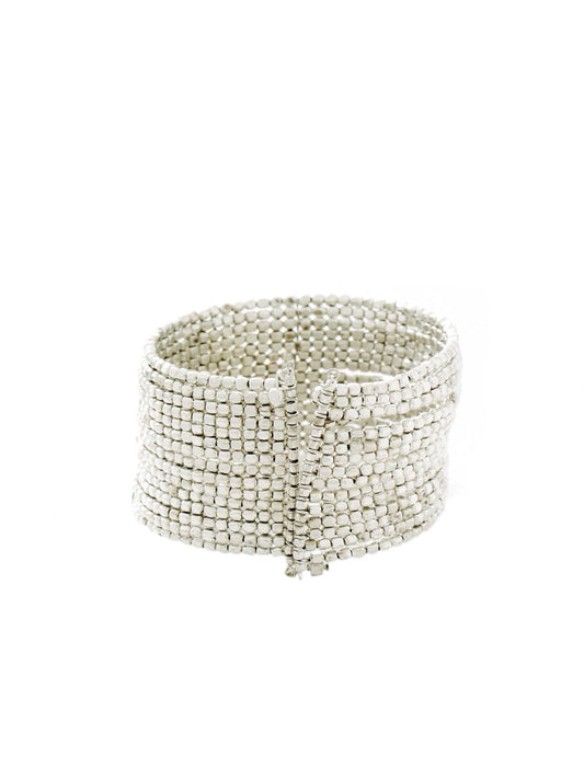 Pitaraa Silver Omelette Thin Bracelet