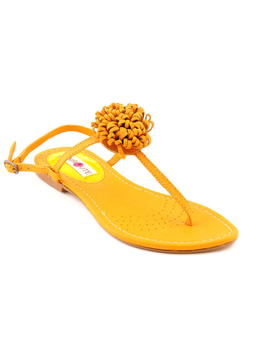 Enroute Women Casual Yellow Heels