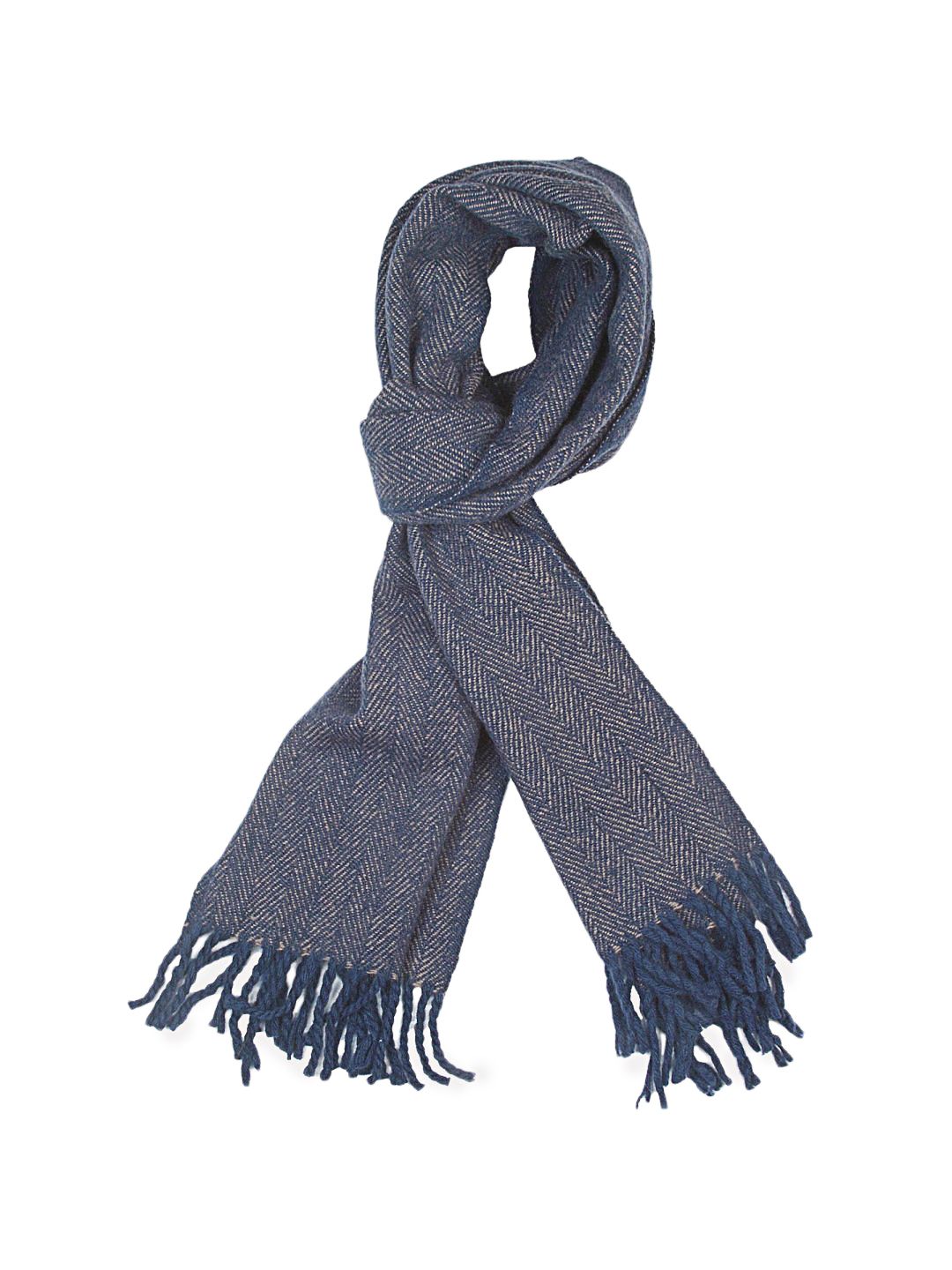 Reid & Taylor Men Solid Blue Muffler