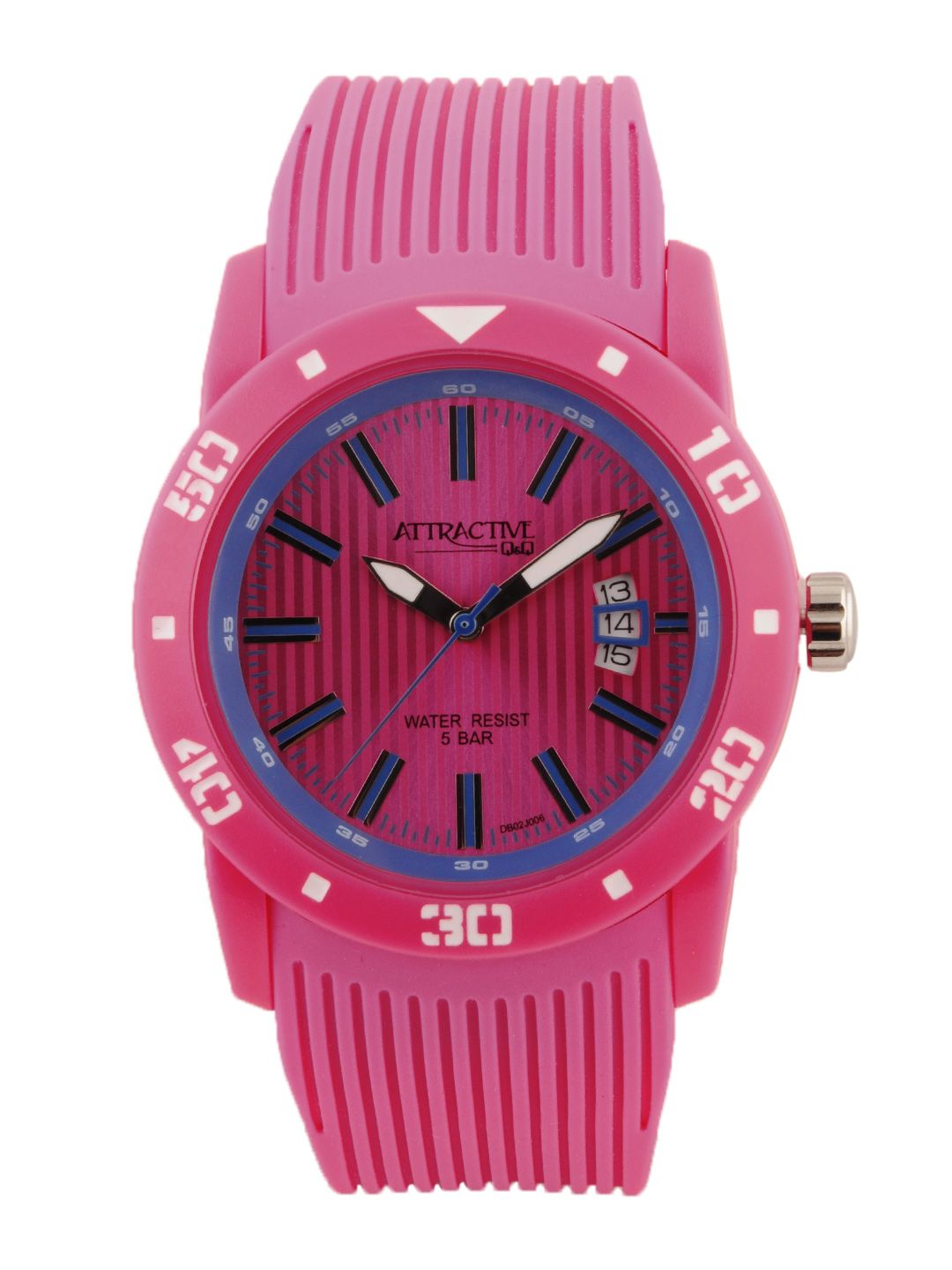 Q&Q Men Pink Dial Watch