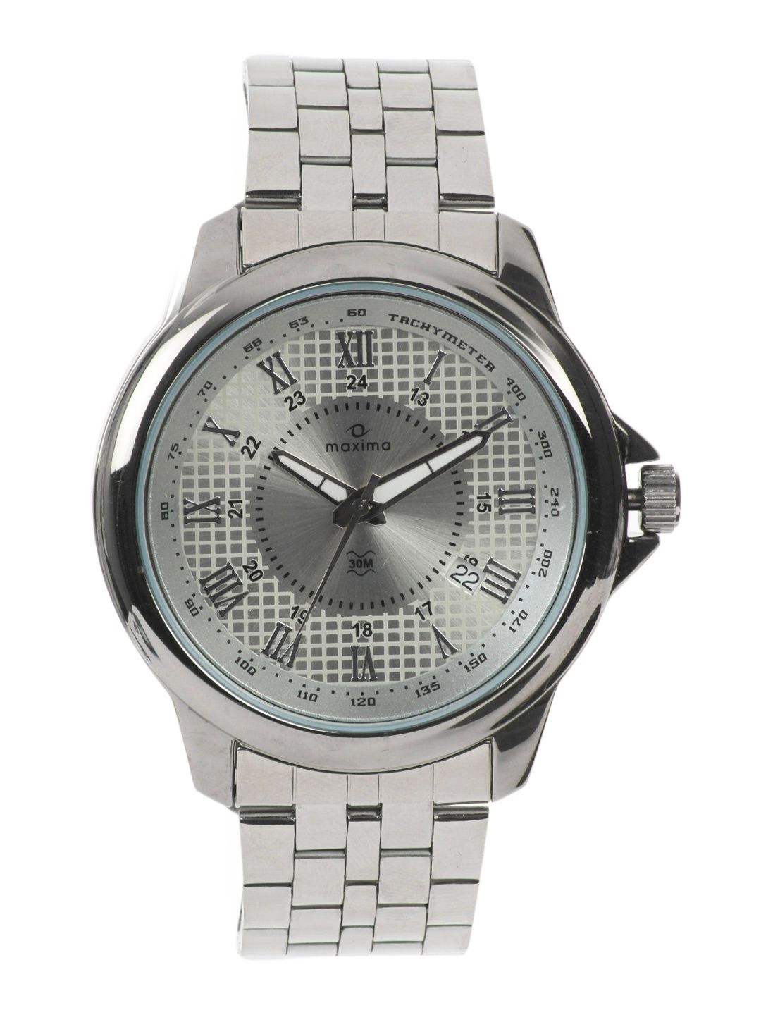Maxima Men Steel Dial Attivo Watch