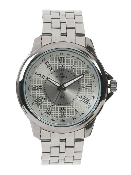 Maxima Men Steel Dial Attivo Watch