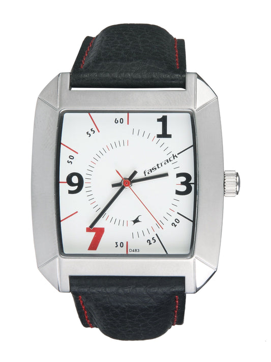 Fastrack Men White Dial Watch N9336SL01
