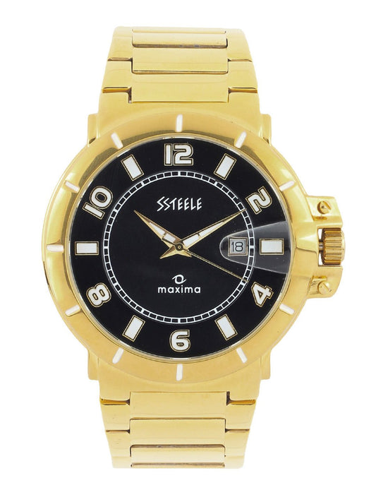 Maxima Men Black Dial Watch