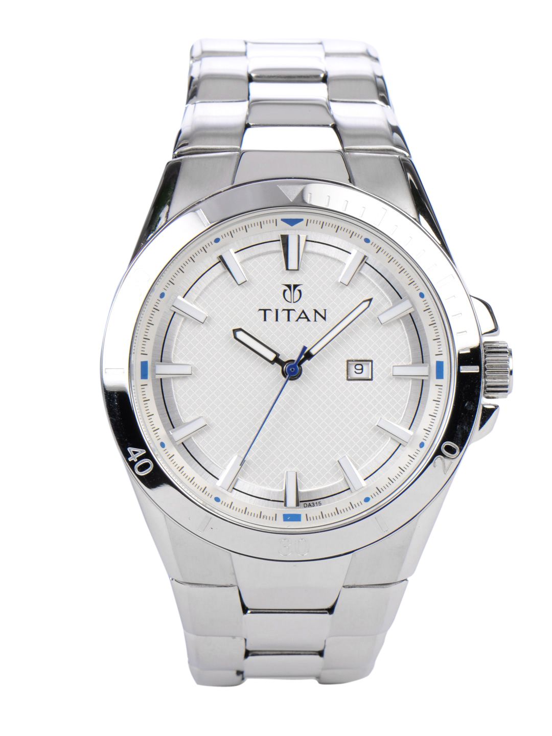 Titan Men White Dial Watch