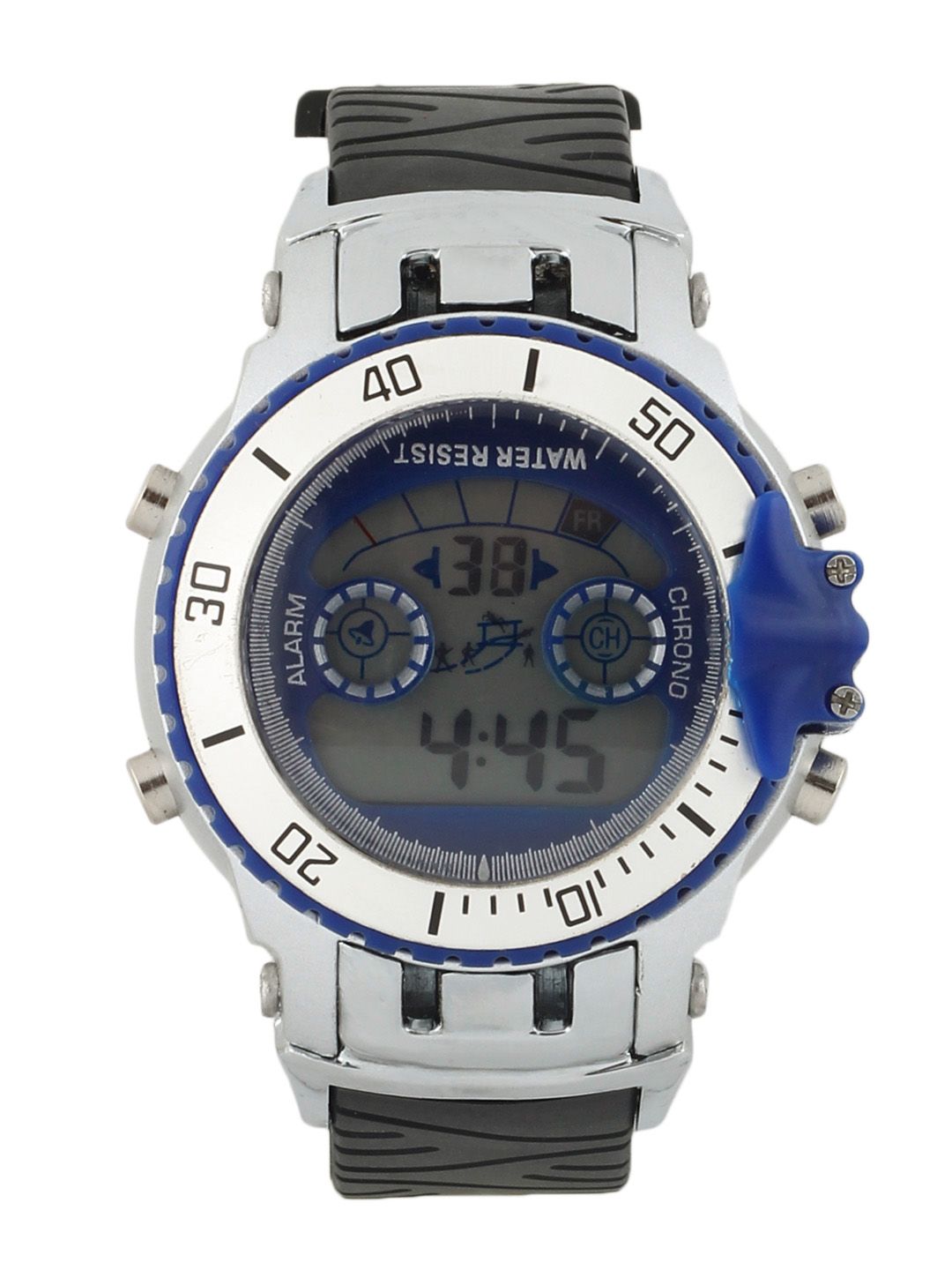 Maxima Men Steel Dial Digital Multifunction Watch