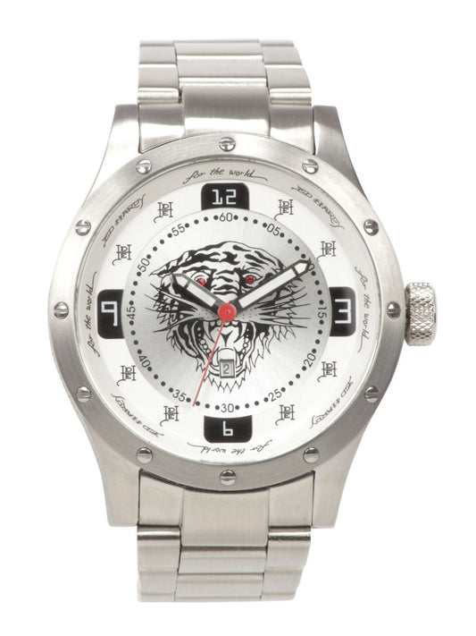 Ed Hardy Men White Dial Watch