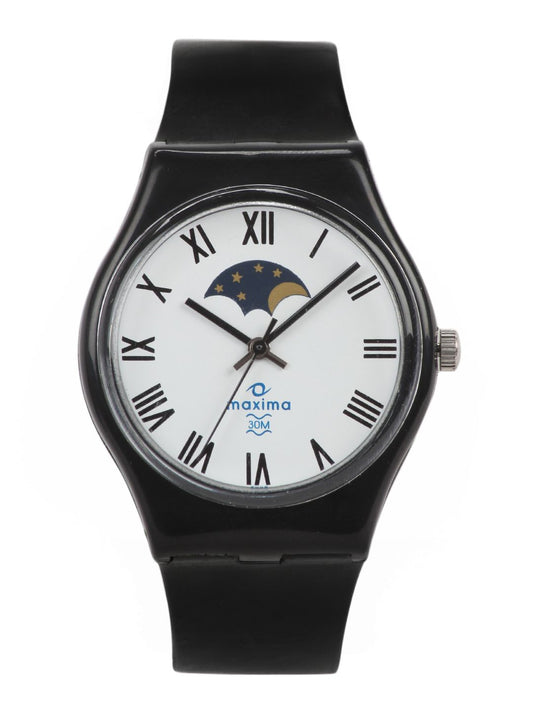 Maxima Men White Dial Watch