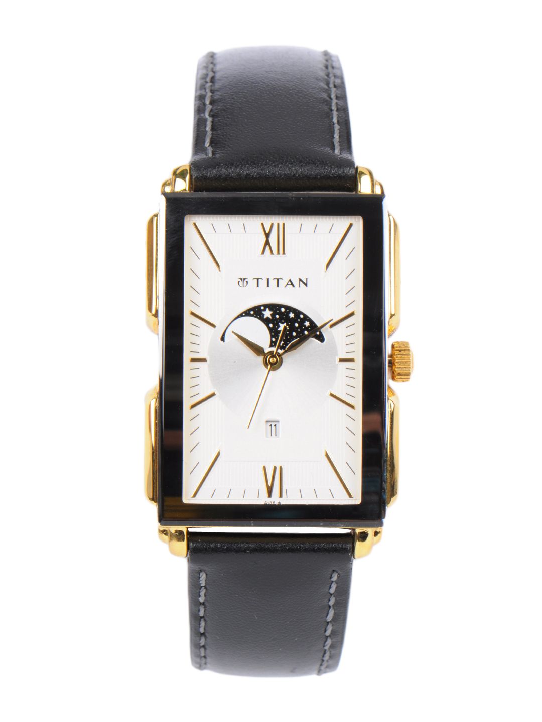 Titan Men White Dial Watch NA1485YL03