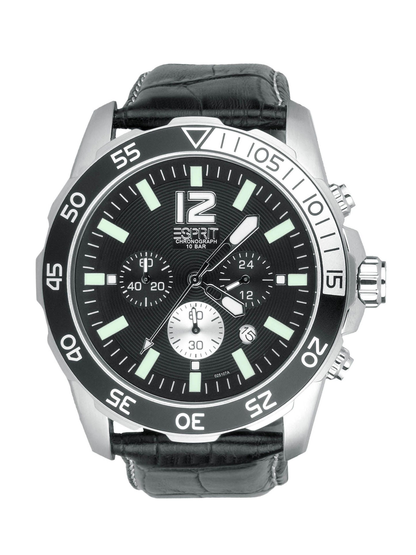 Esprit Men Athletic Black Steel Watches