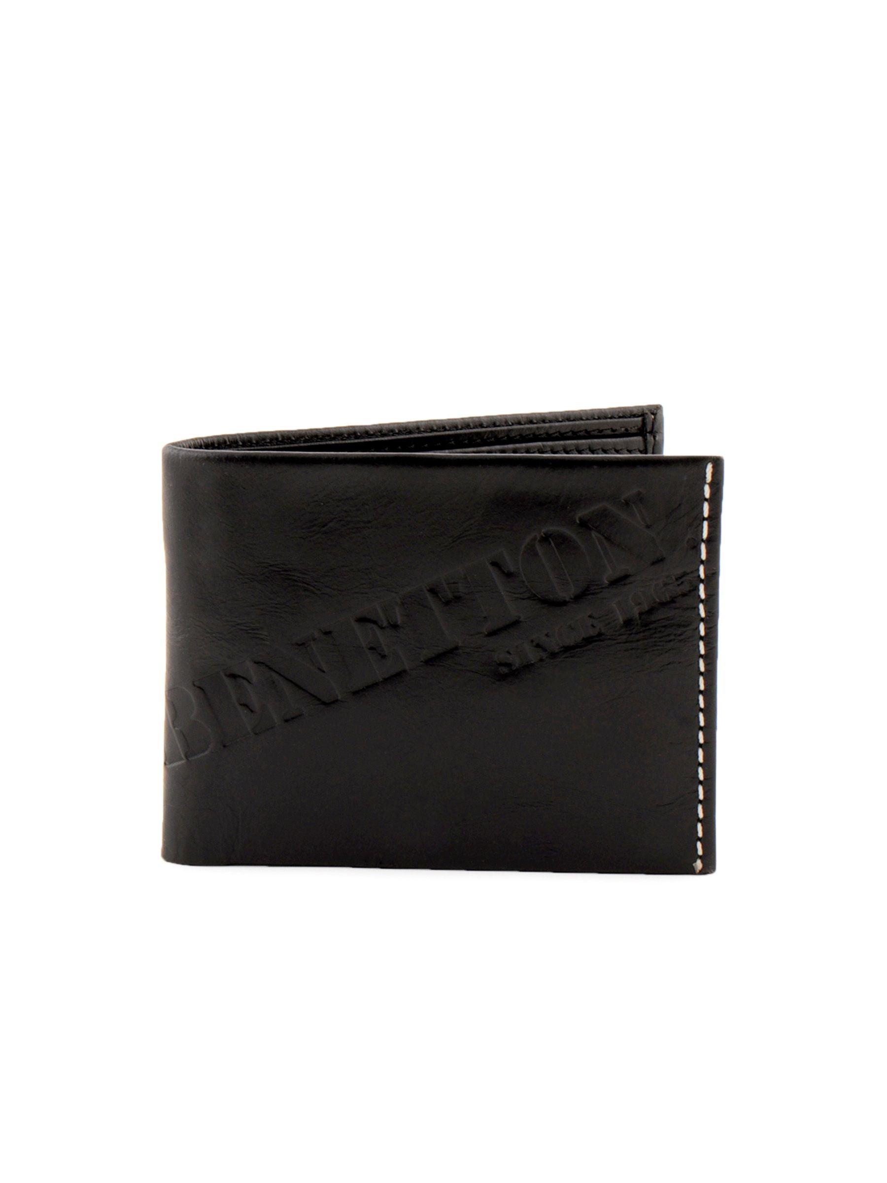 United Colors of Benetton Men Solid Black Wallets