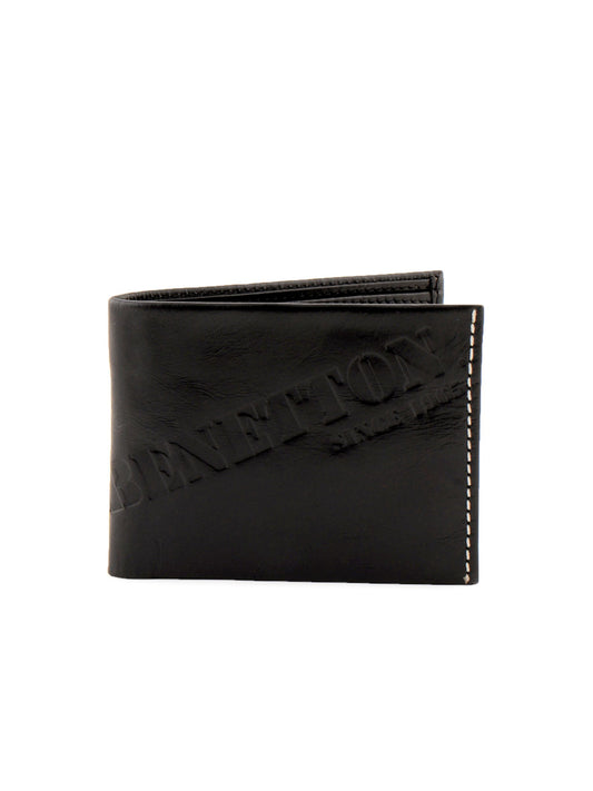 United Colors of Benetton Men Solid Black Wallets
