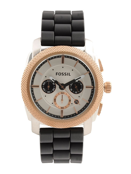 Fossil Men White Dial Chronograph Watch FS4716