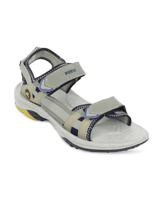 Bata Men Hummer Grey Sandals