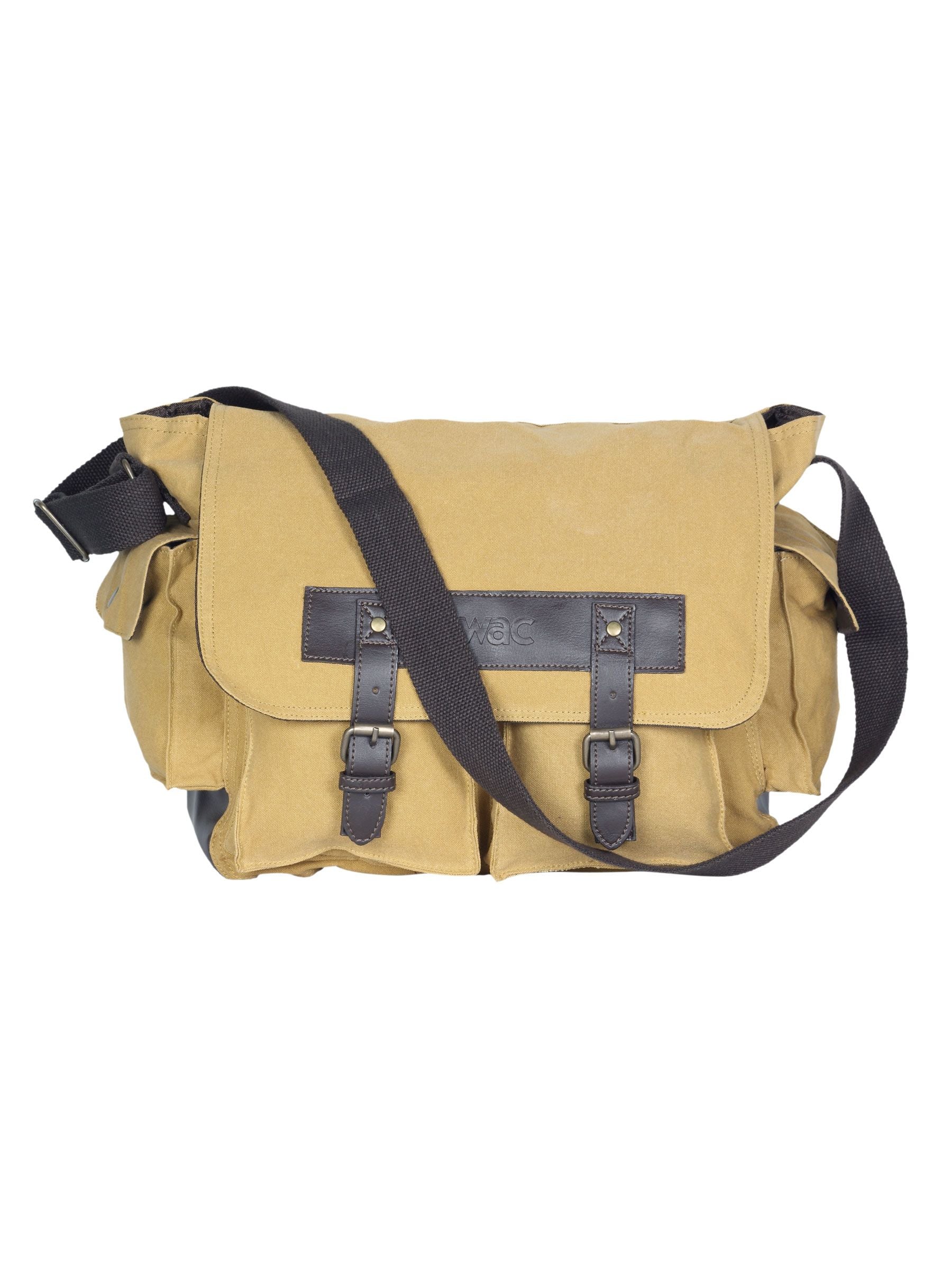 Wrangler Men Mustard Canvas Bag